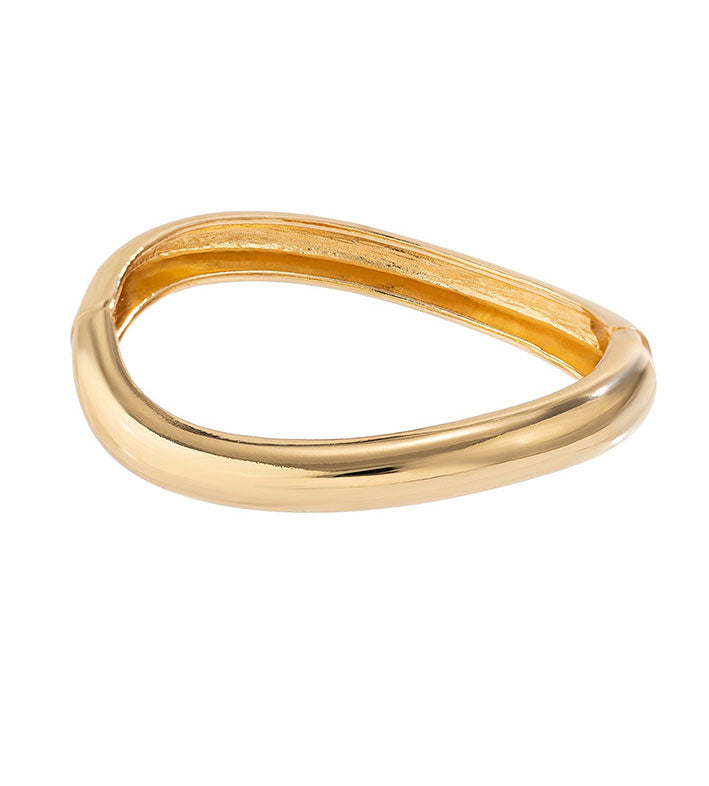 Curved Glossy Geometric Bracelet