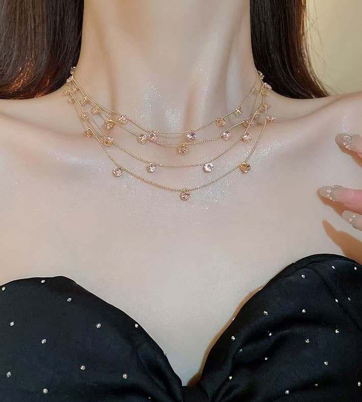 Bohonaut Dopamine Colorful Multi-layered Chain For Women