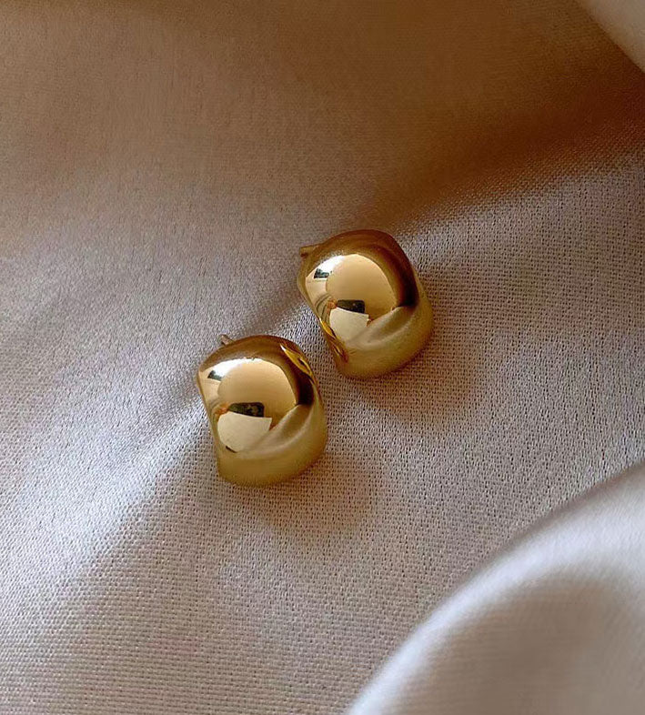 Golden Beanie Versatile Earrings