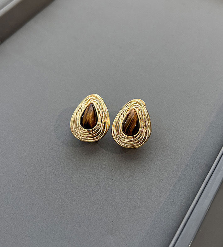 Maillard Tiger Eye Earrings