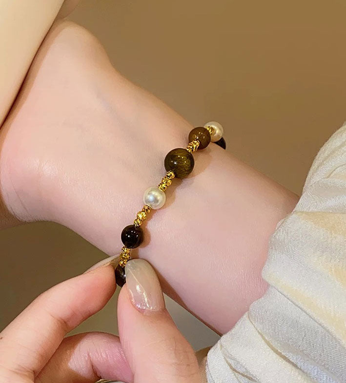Maillard Tiger Eye Stone Bracelet
