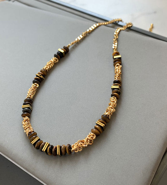 Medieval Natural Tiger’s Eye Necklace