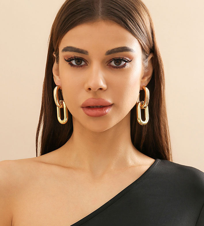 Open Oval Earrings