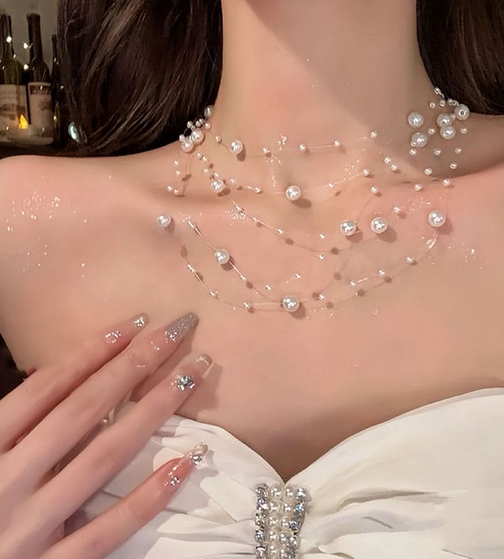 Starry Sky Freshwater Pearl Necklace