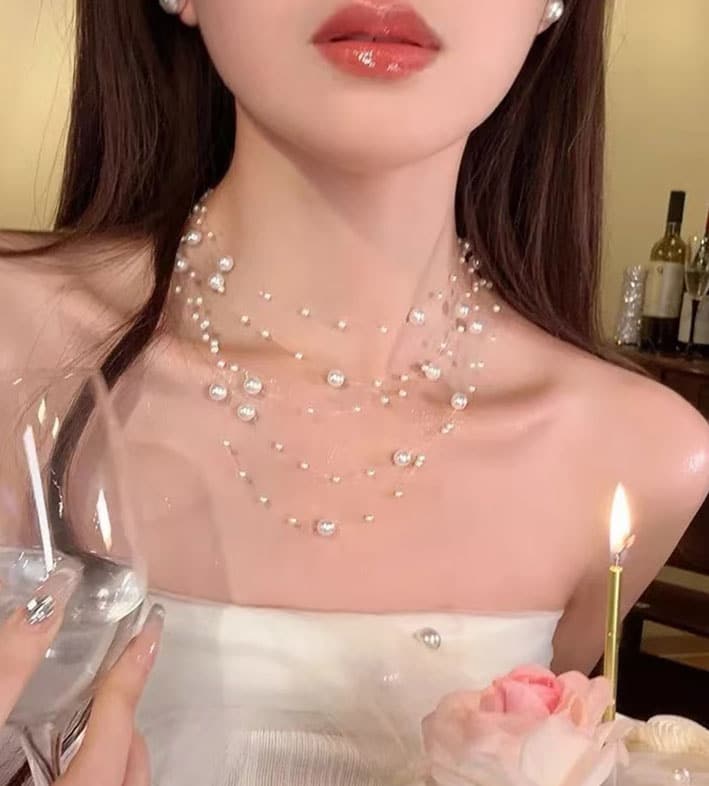 Starry Sky Freshwater Pearl Necklace