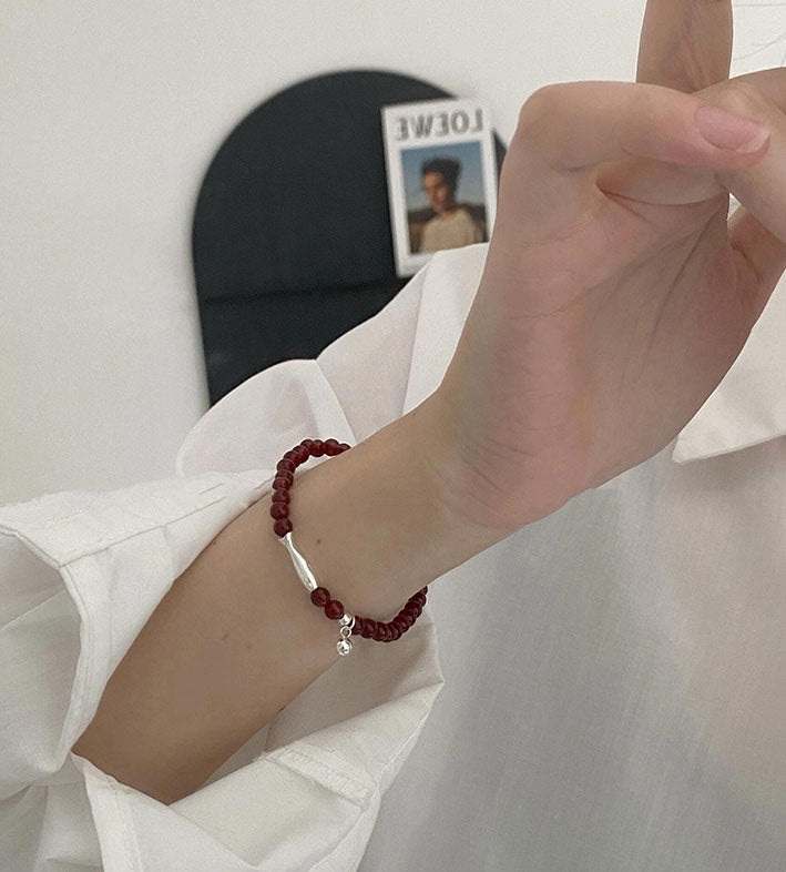 Handmade Koi Onyx Beaded Bracelet