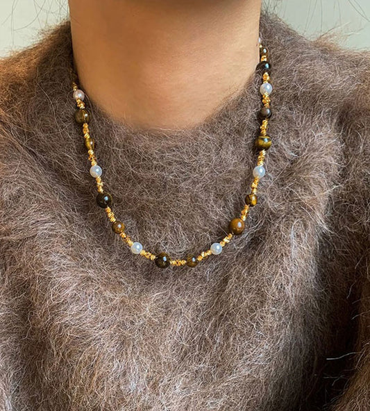 Maillard Aurora Tiger Eye Necklace