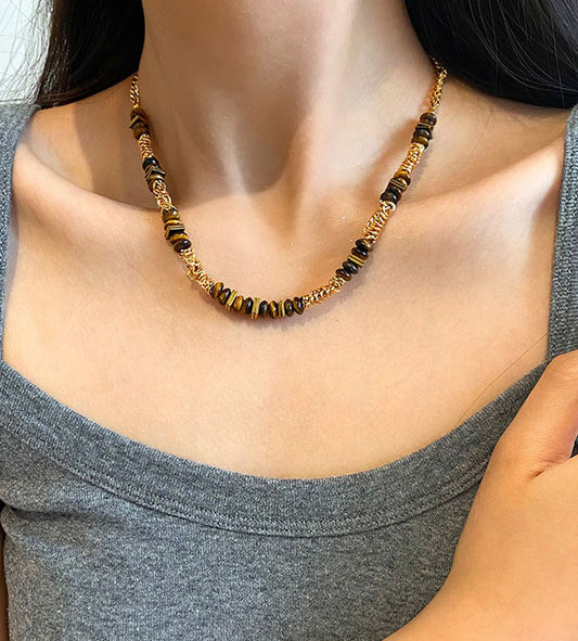 Medieval Natural Tiger’s Eye Necklace