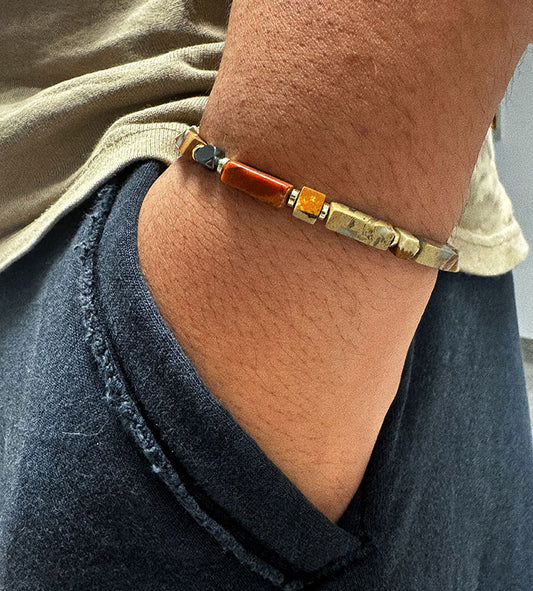 Natural Stone Semi-precious Men's Bracelet