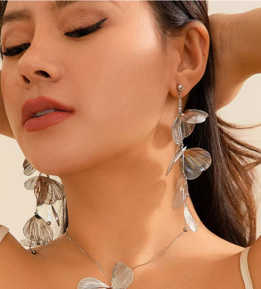Bohonaut New Chinese Flower Gold Earrings For Women