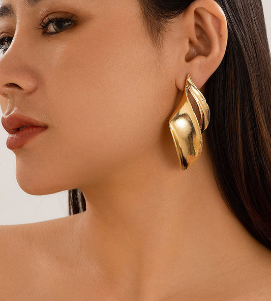 Twisted Leaf Earrings